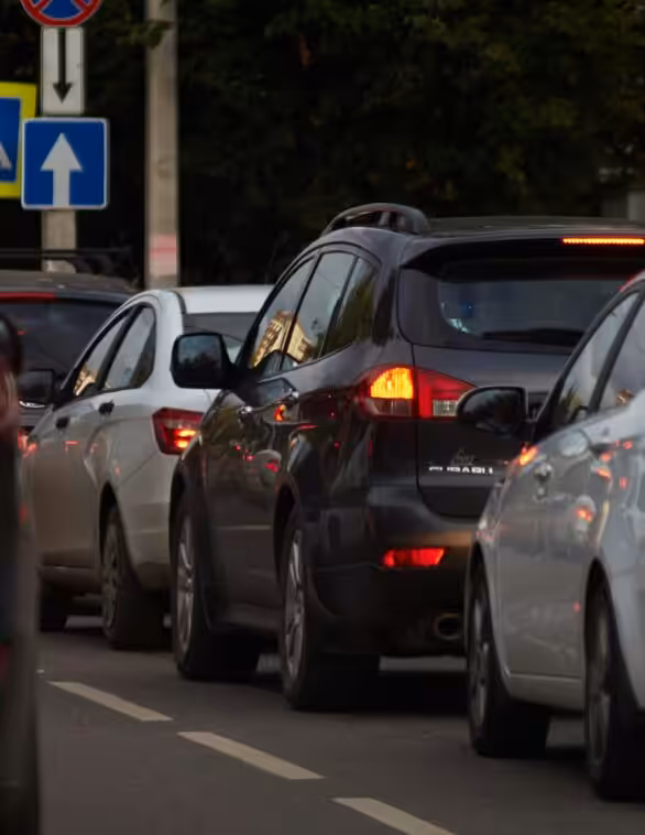 cars in traffic