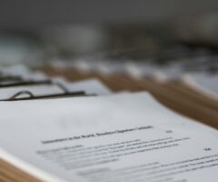 close up image of a document on a clipboard