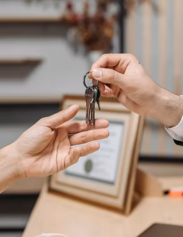 handing over keys