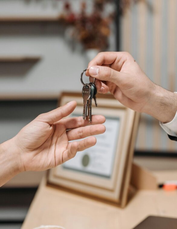 handing over keys